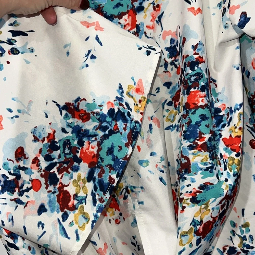 FLORAL TIE FRONT BOUTIQUE TOP